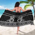Kia Ora New Zealand Sarong Maori Language Week Pango Taniko Motif - Aussie Hoodie