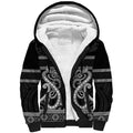 Kia Ora New Zealand Sherpa Hoodie Maori Language Week Pango Taniko Motif - Aussie Hoodie