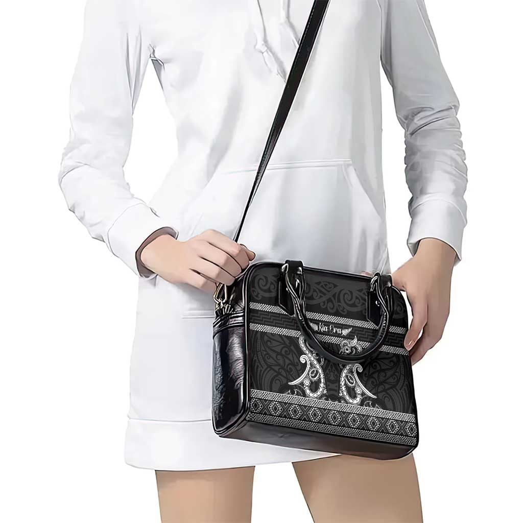 Kia Ora New Zealand Shoulder Handbag Maori Language Week Pango Taniko Motif - Aussie Hoodie