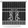 Kia Ora New Zealand Shower Curtain Maori Language Week Pango Taniko Motif - Aussie Hoodie