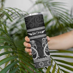 Kia Ora New Zealand Skinny Tumbler Maori Language Week Pango Taniko Motif - Aussie Hoodie