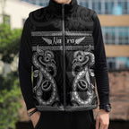 Kia Ora New Zealand Sleeveless Puffer Jacket Maori Language Week Pango Taniko Motif - Aussie Hoodie
