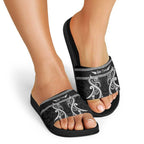 Kia Ora New Zealand Slide Sandals Maori Language Week Pango Taniko Motif - Aussie Hoodie