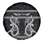 Kia Ora New Zealand Spare Tire Cover Maori Language Week Pango Taniko Motif - Aussie Hoodie