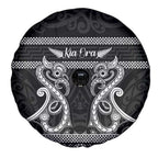 Kia Ora New Zealand Spare Tire Cover Maori Language Week Pango Taniko Motif - Aussie Hoodie