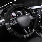 Kia Ora New Zealand Steering Wheel Cover Maori Language Week Pango Taniko Motif - Aussie Hoodie