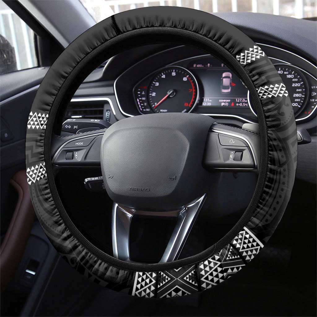Kia Ora New Zealand Steering Wheel Cover Maori Language Week Pango Taniko Motif - Aussie Hoodie