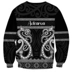 Kia Ora New Zealand Sweatshirt Maori Language Week Pango Taniko Motif - Aussie Hoodie