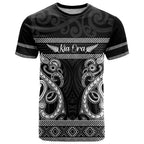 Kia Ora New Zealand T Shirt Maori Language Week Pango Taniko Motif - Aussie Hoodie