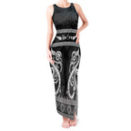 Kia Ora New Zealand Tank Maxi Dress Maori Language Week Pango Taniko Motif - Aussie Hoodie