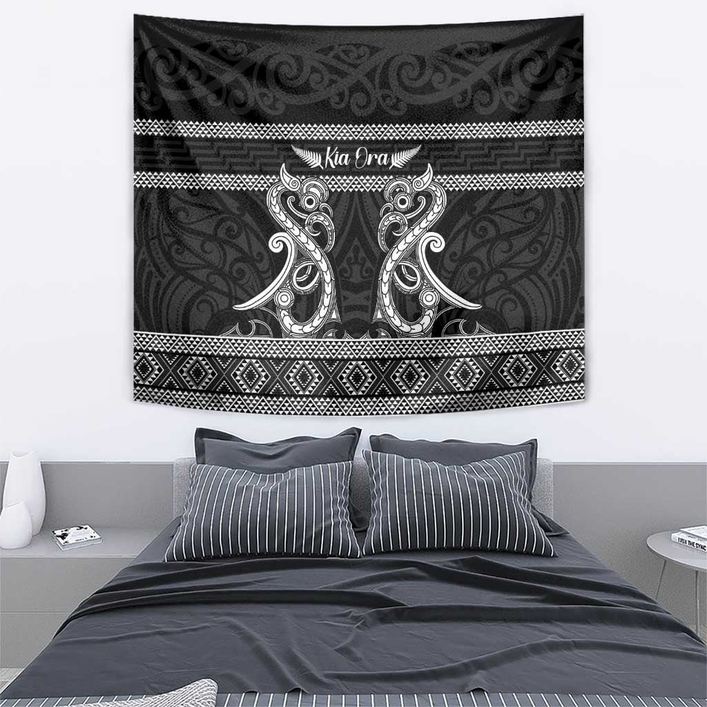 Kia Ora New Zealand Tapestry Maori Language Week Pango Taniko Motif - Aussie Hoodie