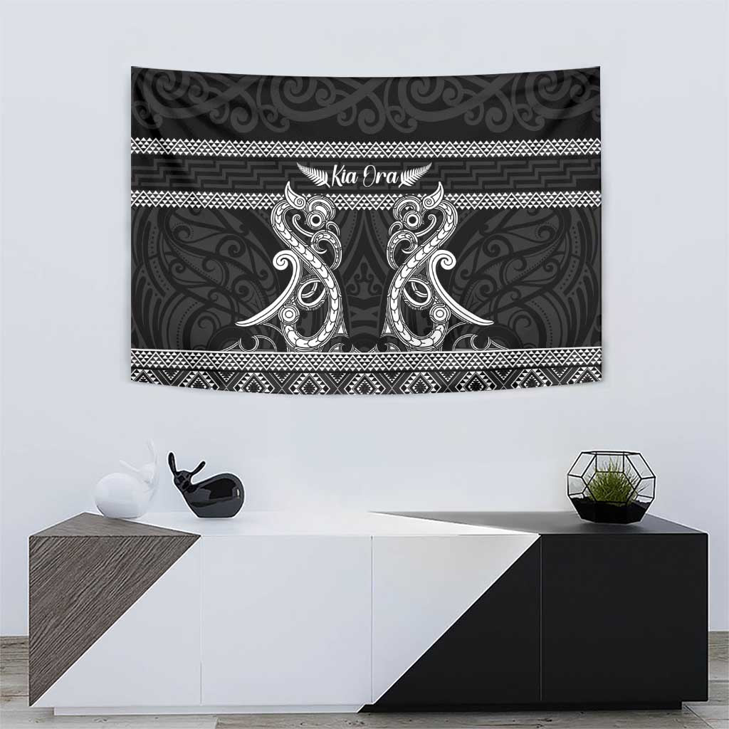 Kia Ora New Zealand Tapestry Maori Language Week Pango Taniko Motif - Aussie Hoodie