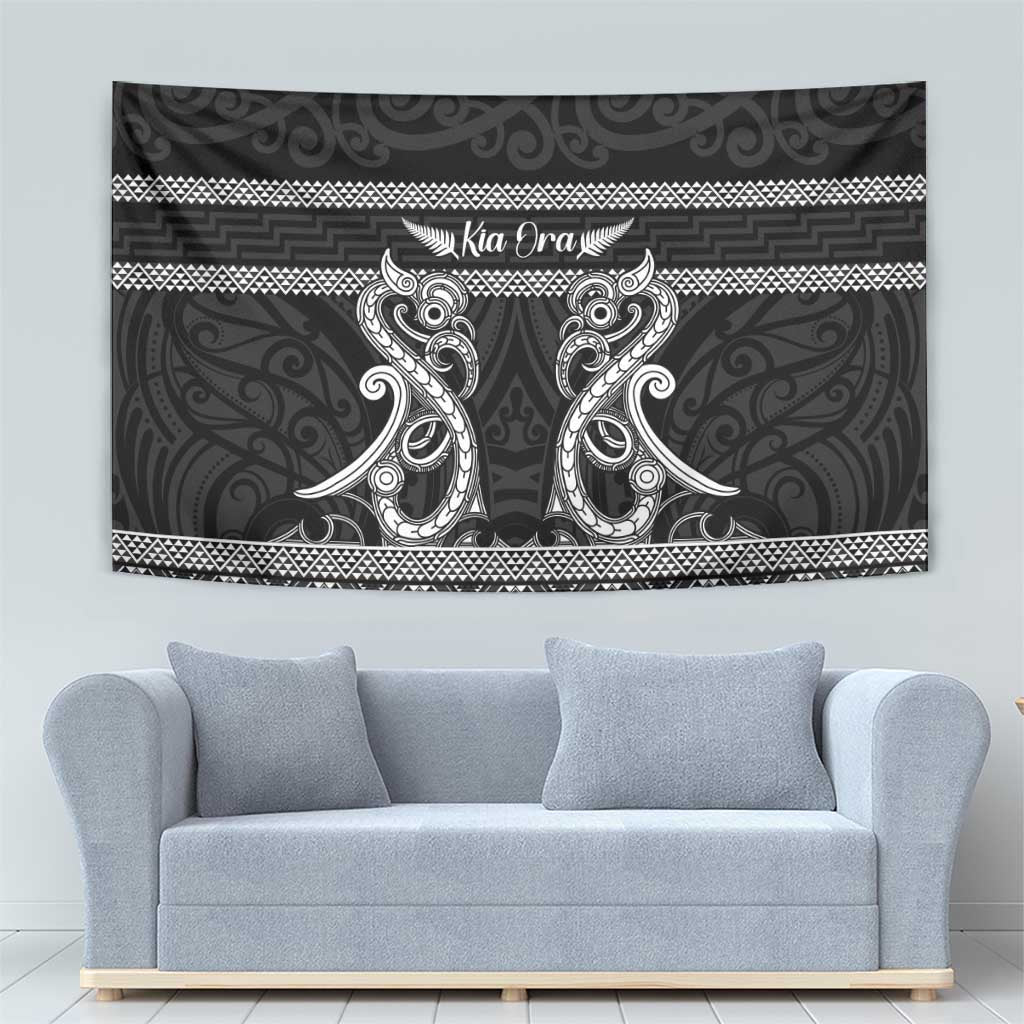 Kia Ora New Zealand Tapestry Maori Language Week Pango Taniko Motif - Aussie Hoodie