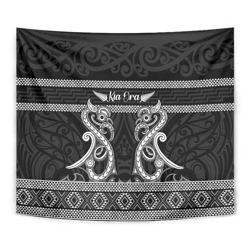 Kia Ora New Zealand Tapestry Maori Language Week Pango Taniko Motif - Aussie Hoodie