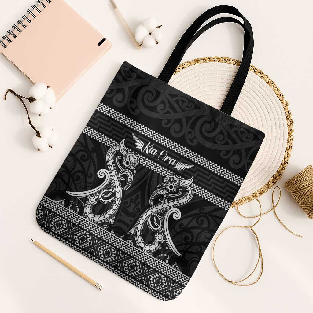 Kia Ora New Zealand Tote Bag Maori Language Week Pango Taniko Motif - Aussie Hoodie