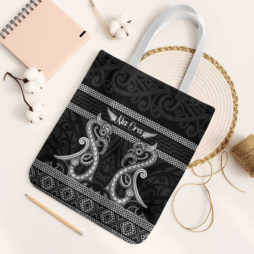 Kia Ora New Zealand Tote Bag Maori Language Week Pango Taniko Motif - Aussie Hoodie