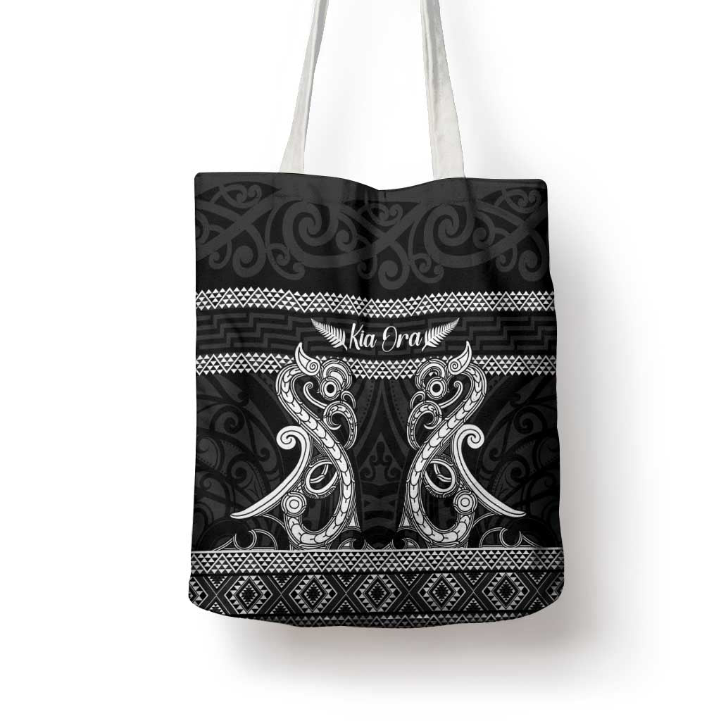 Kia Ora New Zealand Tote Bag Maori Language Week Pango Taniko Motif - Aussie Hoodie