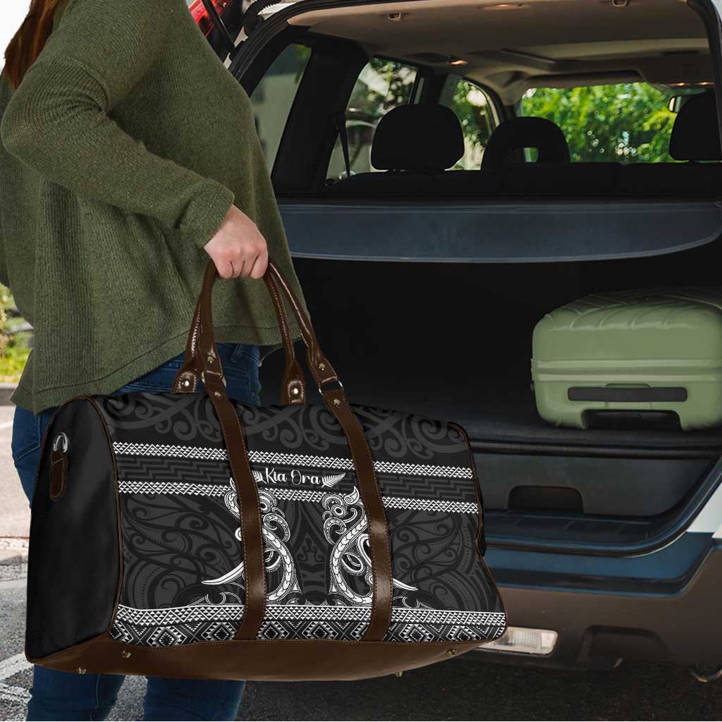 Kia Ora New Zealand Travel Bag Maori Language Week Pango Taniko Motif - Aussie Hoodie
