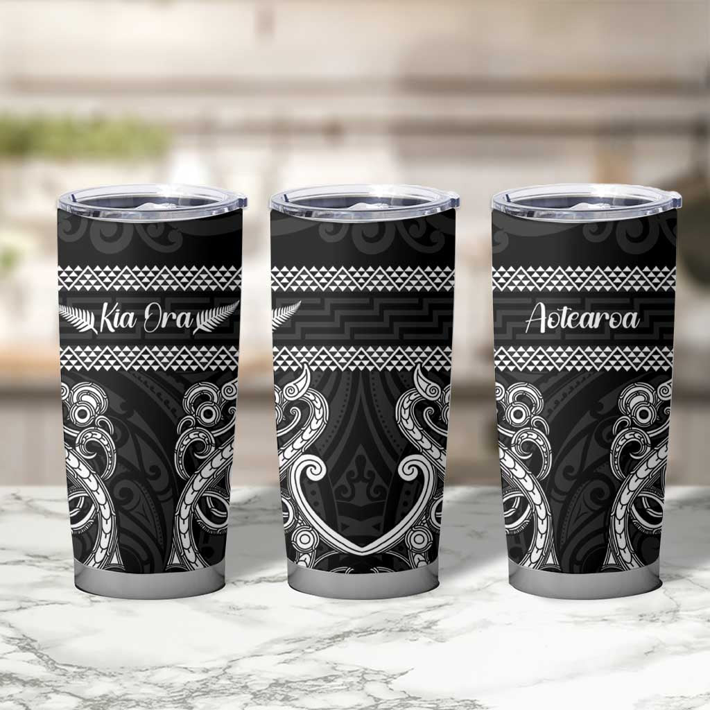 Kia Ora New Zealand Tumbler Cup Maori Language Week Pango Taniko Motif - Aussie Hoodie