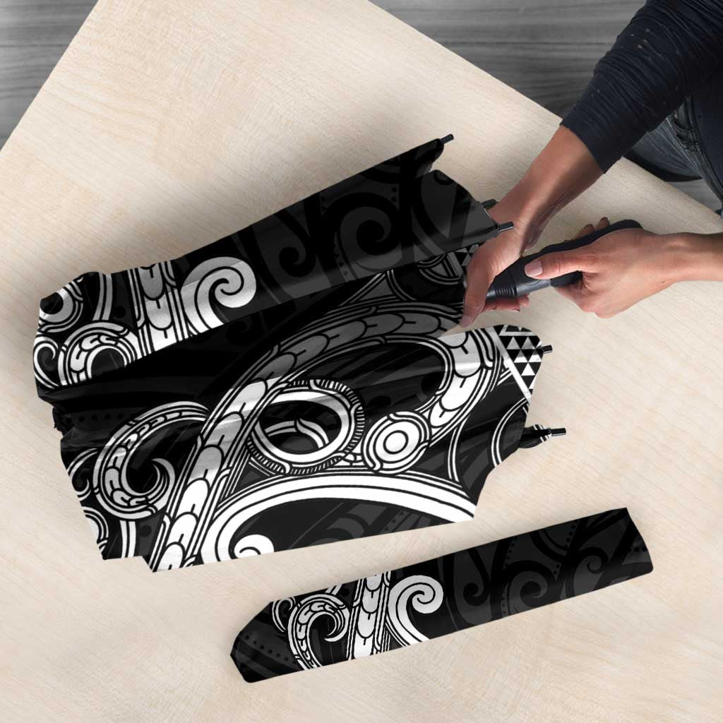 Kia Ora New Zealand Umbrella Maori Language Week Pango Taniko Motif - Aussie Hoodie