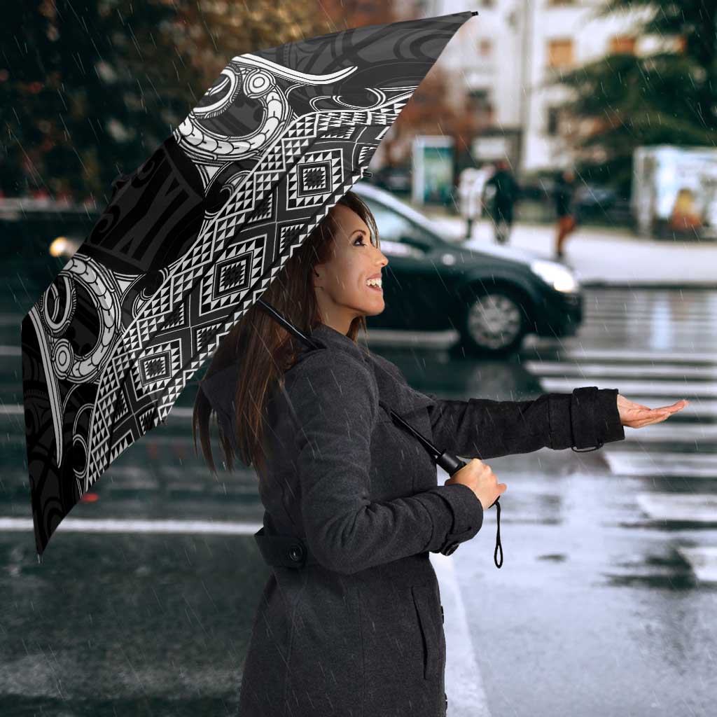 Kia Ora New Zealand Umbrella Maori Language Week Pango Taniko Motif - Aussie Hoodie