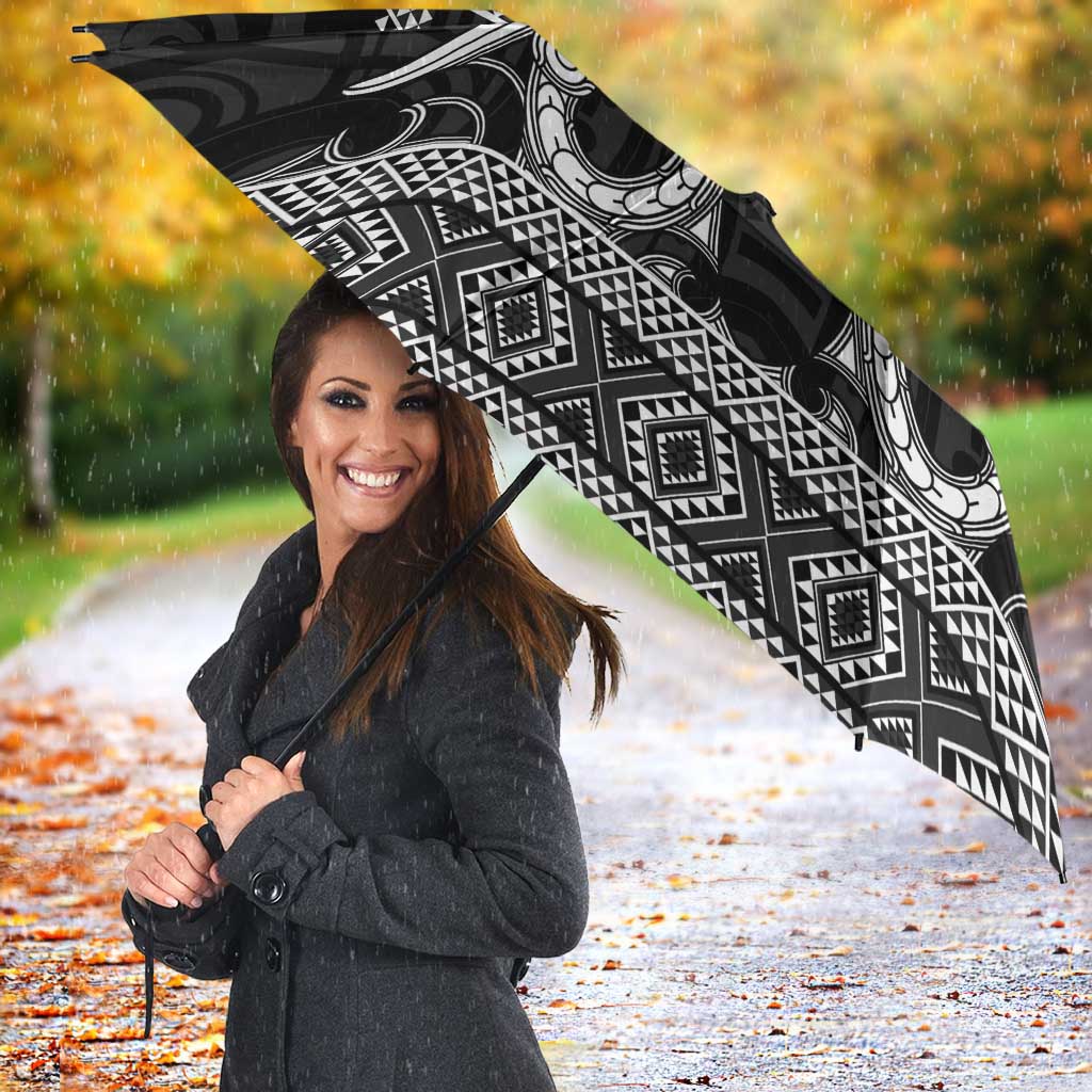 Kia Ora New Zealand Umbrella Maori Language Week Pango Taniko Motif - Aussie Hoodie