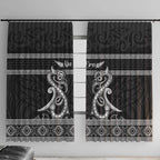 Kia Ora New Zealand Window Curtain Maori Language Week Pango Taniko Motif - Aussie Hoodie