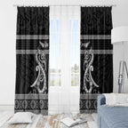 Kia Ora New Zealand Window Curtain Maori Language Week Pango Taniko Motif - Aussie Hoodie