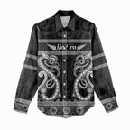 Kia Ora New Zealand Women Casual Shirt Maori Language Week Pango Taniko Motif - Aussie Hoodie