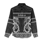 Kia Ora New Zealand Women Casual Shirt Maori Language Week Pango Taniko Motif - Aussie Hoodie