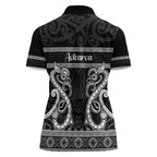 Kia Ora New Zealand Women Polo Shirt Maori Language Week Pango Taniko Motif - Aussie Hoodie