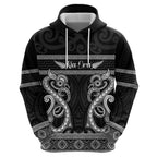 Kia Ora New Zealand Zip Hoodie Maori Language Week Pango Taniko Motif - Aussie Hoodie