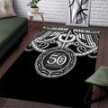 Kia Kaha Te Reo Maori New Zealand Area Rug 50th Anniversary Ake Ake Ake - Aussie Hoodie