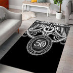 Kia Kaha Te Reo Maori New Zealand Area Rug 50th Anniversary Ake Ake Ake - Aussie Hoodie