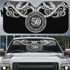 Kia Kaha Te Reo Maori New Zealand Auto Sun Shade 50th Anniversary Ake Ake Ake - Aussie Hoodie