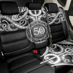 Kia Kaha Te Reo Maori New Zealand Back Car Seat Cover 50th Anniversary Ake Ake Ake - Aussie Hoodie