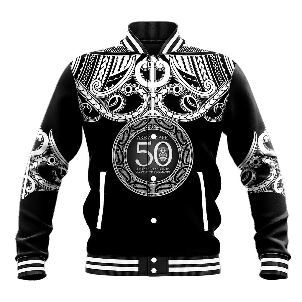 Kia Kaha Te Reo Maori New Zealand Baseball Jacket 50th Anniversary Ake Ake Ake - Aussie Hoodie