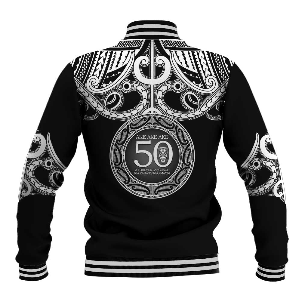 Kia Kaha Te Reo Maori New Zealand Baseball Jacket 50th Anniversary Ake Ake Ake - Aussie Hoodie