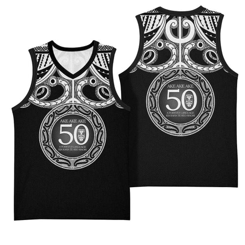 Kia Kaha Te Reo Maori New Zealand Basketball Jersey 50th Anniversary Ake Ake Ake - Aussie Hoodie