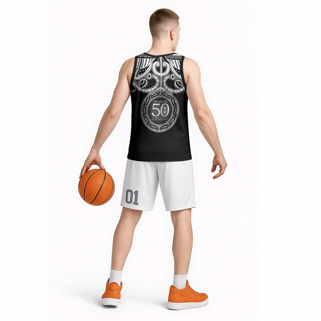 Kia Kaha Te Reo Maori New Zealand Basketball Jersey 50th Anniversary Ake Ake Ake - Aussie Hoodie