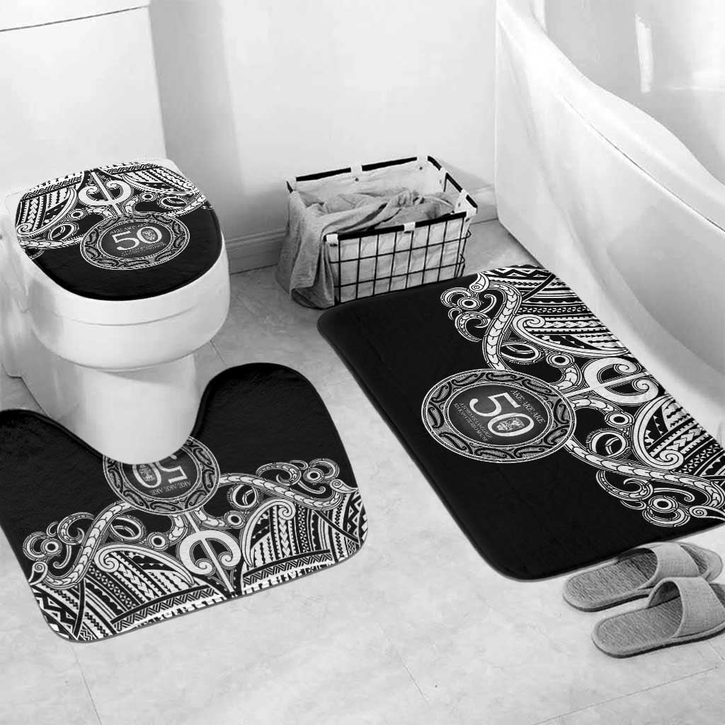 Kia Kaha Te Reo Maori New Zealand Bathroom Set 50th Anniversary Ake Ake Ake - Aussie Hoodie
