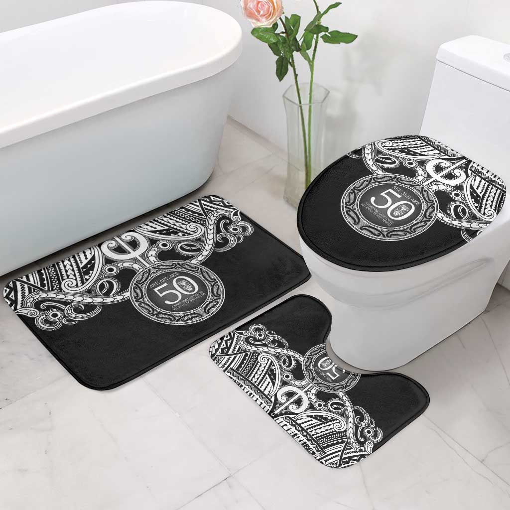 Kia Kaha Te Reo Maori New Zealand Bathroom Set 50th Anniversary Ake Ake Ake - Aussie Hoodie