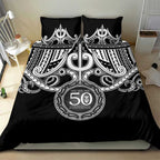 Kia Kaha Te Reo Maori New Zealand Bedding Set 50th Anniversary Ake Ake Ake - Aussie Hoodie