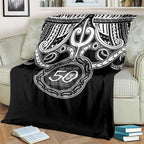 Kia Kaha Te Reo Maori New Zealand Blanket 50th Anniversary Ake Ake Ake - Aussie Hoodie