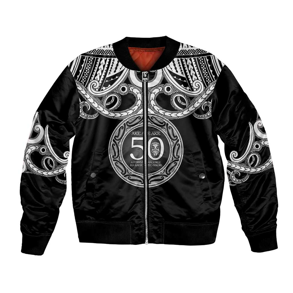 Kia Kaha Te Reo Maori New Zealand Bomber Jacket 50th Anniversary Ake Ake Ake - Aussie Hoodie