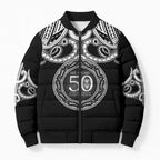 Kia Kaha Te Reo Maori New Zealand Bomber Puffer Jacket 50th Anniversary Ake Ake Ake - Aussie Hoodie