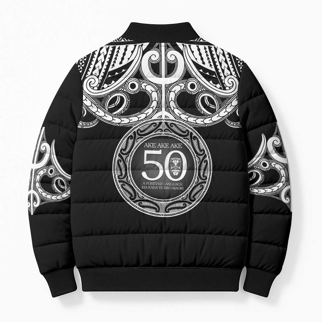 Kia Kaha Te Reo Maori New Zealand Bomber Puffer Jacket 50th Anniversary Ake Ake Ake - Aussie Hoodie