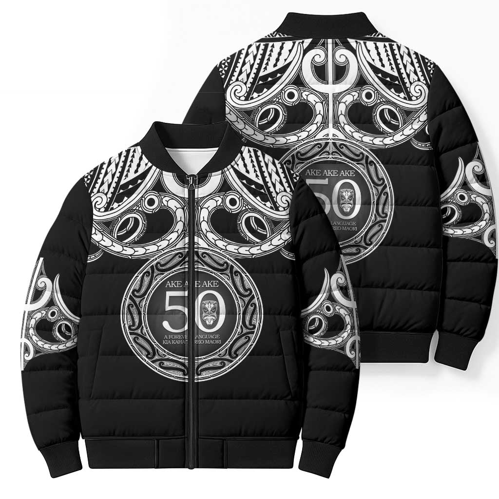 Kia Kaha Te Reo Maori New Zealand Bomber Puffer Jacket 50th Anniversary Ake Ake Ake - Aussie Hoodie