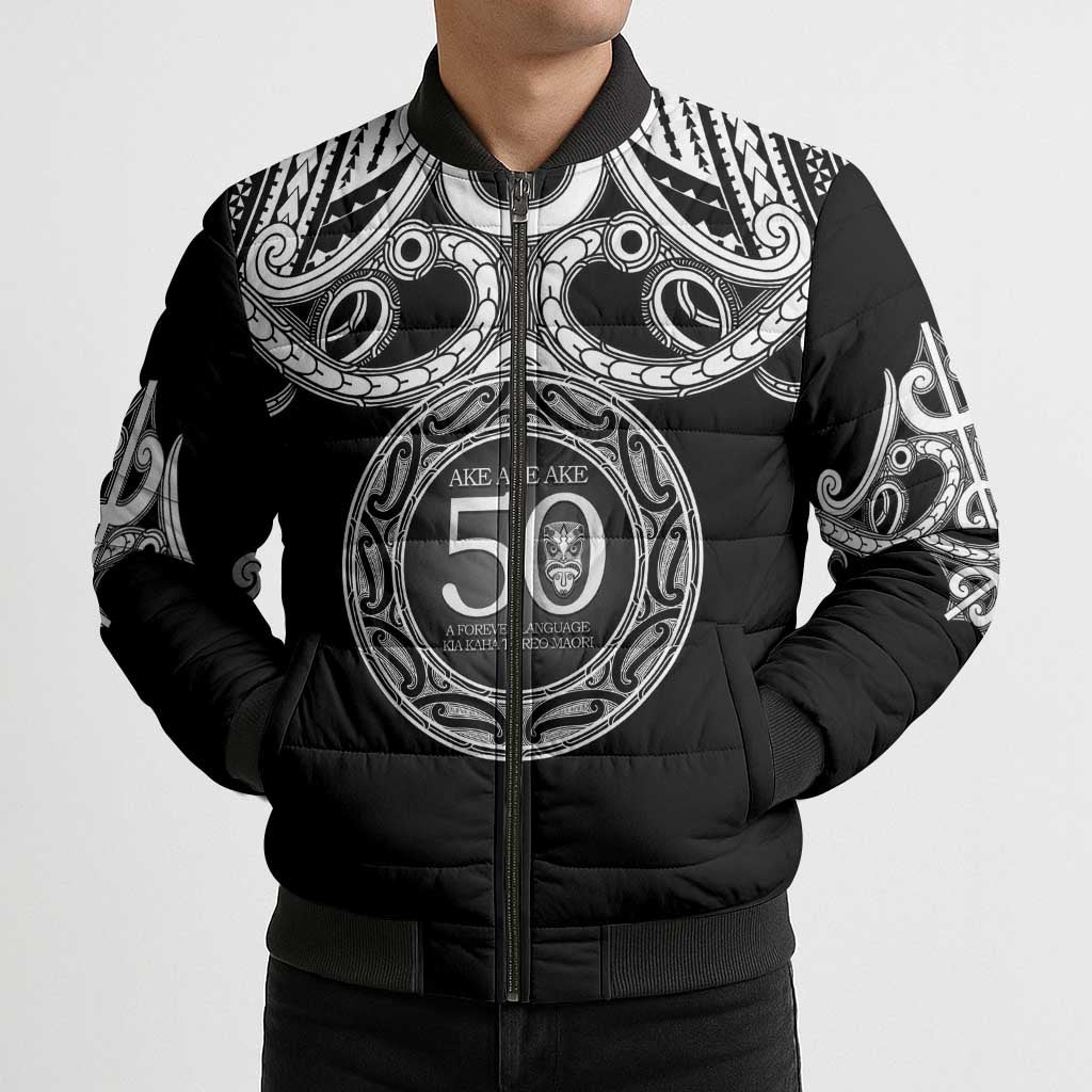 Kia Kaha Te Reo Maori New Zealand Bomber Puffer Jacket 50th Anniversary Ake Ake Ake - Aussie Hoodie