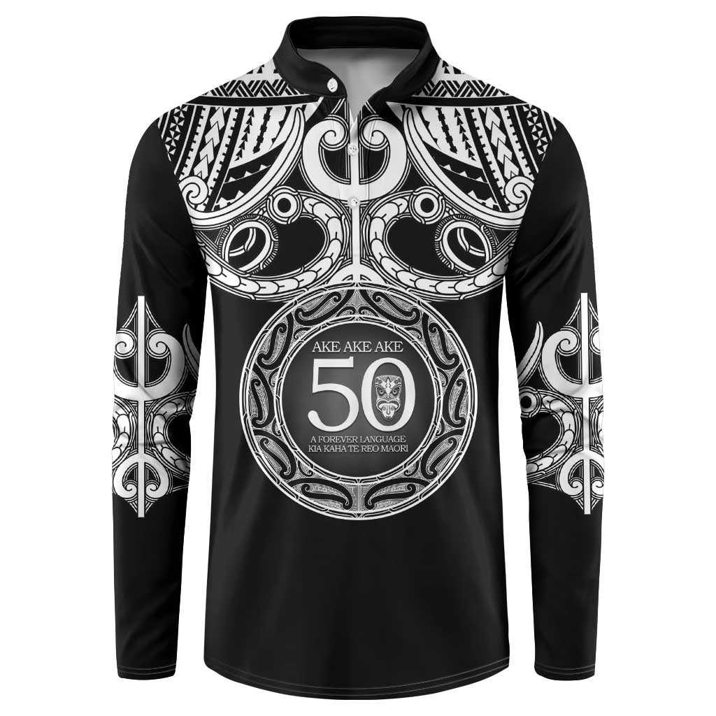 Kia Kaha Te Reo Maori New Zealand Button Sweatshirt 50th Anniversary Ake Ake Ake - Aussie Hoodie